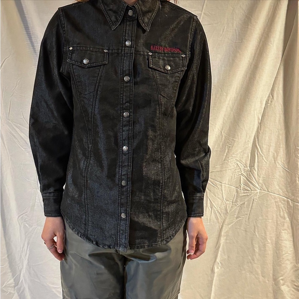 Harley Davidson Button Up Jacket - image 5